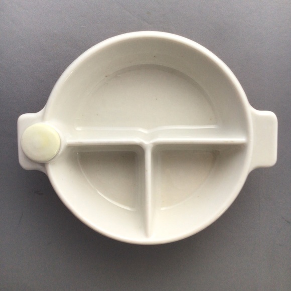 Vintage Hankscraft Warming 3-section Baby Feeding Dish w/ bonus boot container - Picture 4 of 7